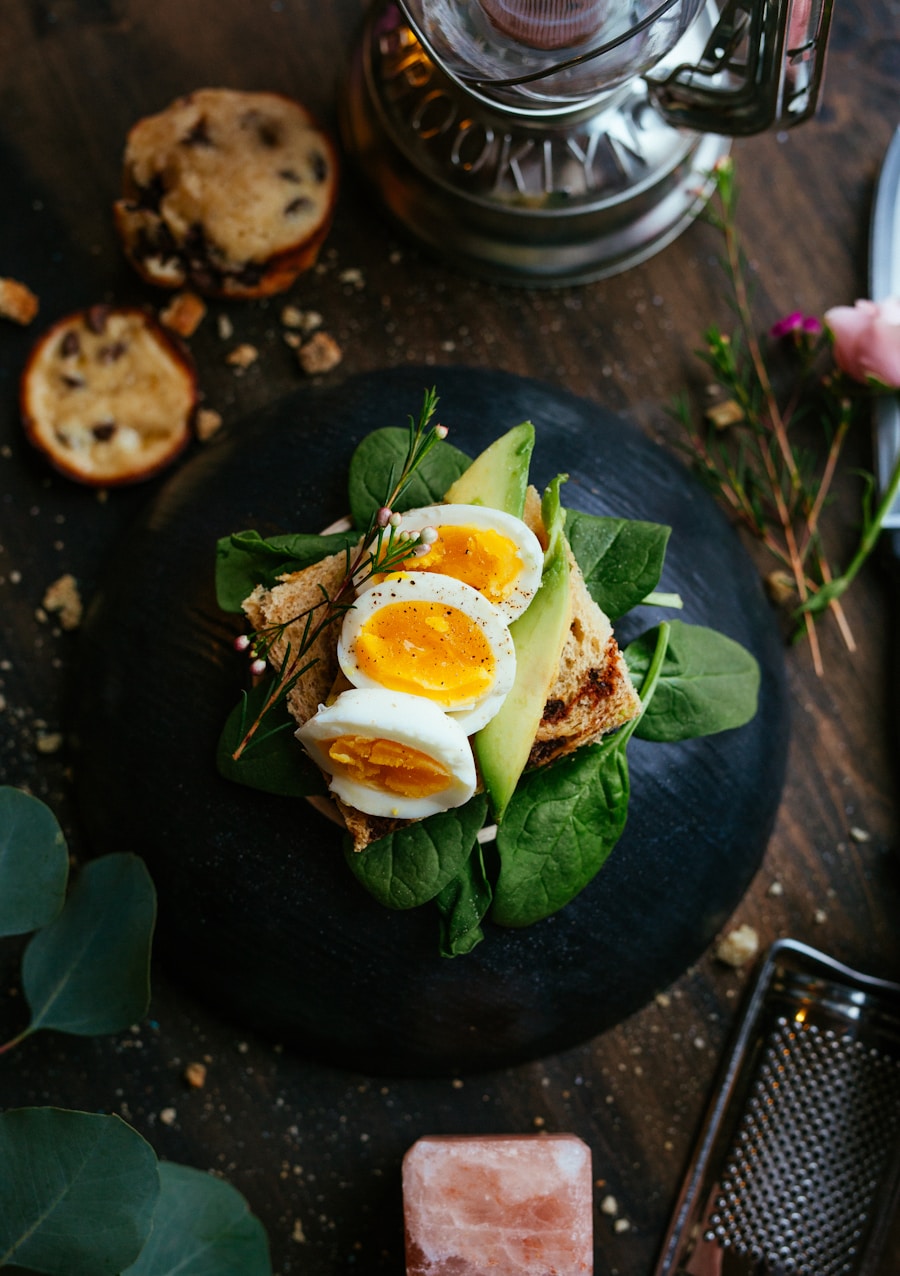 Illustrative brunch dish